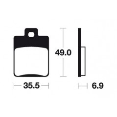 ME224 organic scooter brake pads