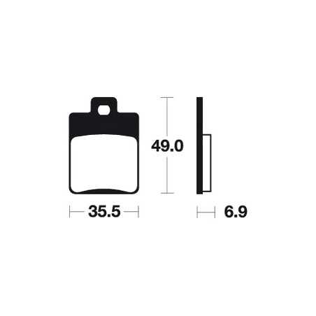 ME224 organic scooter brake pads