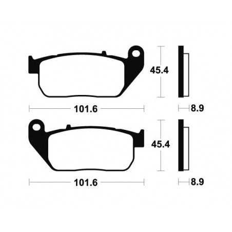 Sintered brake pads MF307