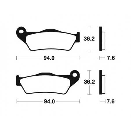 Organic Brake Pads MA171