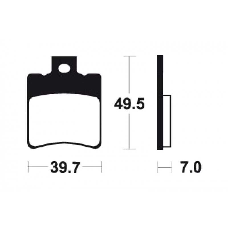 ME225 organic scooter brake pads
