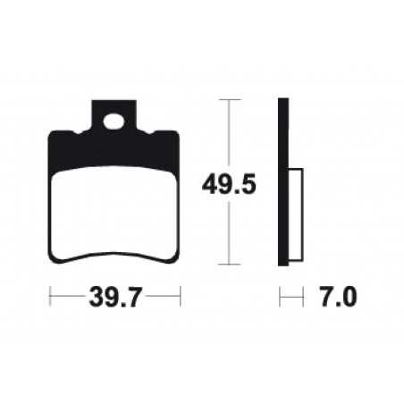 ME225 organic scooter brake pads