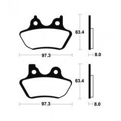 TECNIUM Pastillas de freno sinterizadas MF326 383261