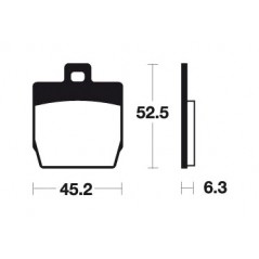 Organic Scooter Brake Pads ME231