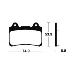 Organic Brake Pads MA113