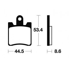 ME240 organic scooter brake pads