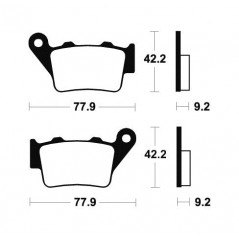 TECNIUM Pastillas de freno orgánicas MA175 381750