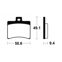 ME247 organic scooter brake pads