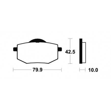 Organic Brake Pads MA116