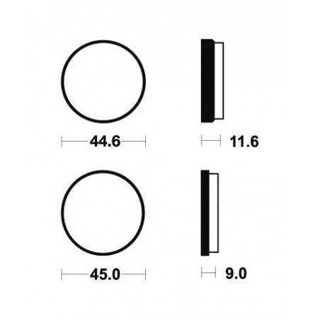 TECNIUM Pastillas de freno orgánicas MA117 381170