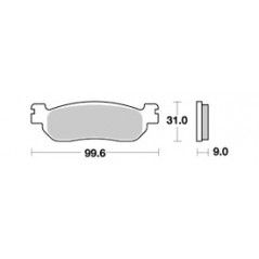 Organic Scooter Brake Pads ME228