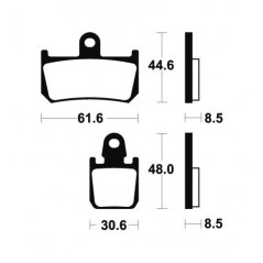 MFP339 High Performance Front Sintered Brake Pads