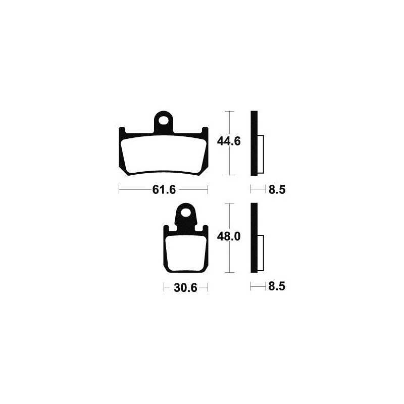 MFP339 High Performance Front Sintered Brake Pads