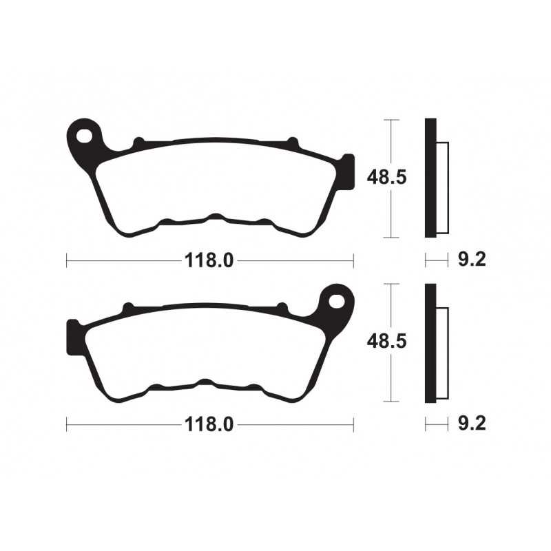TECNIUM Pastillas de freno sinterizadas MF434 380021