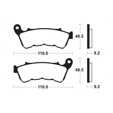 TECNIUM Pastillas de freno sinterizadas MF434 380021