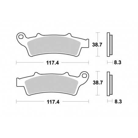ME261 organic scooter brake pads