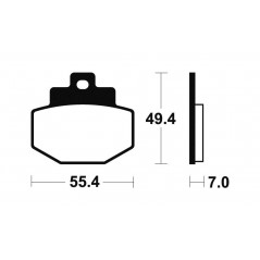 Organic Scooter Brake Pads ME272
