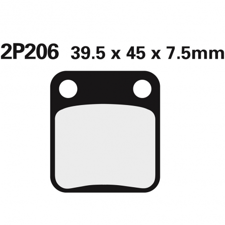 Front brake pads 2P206GS