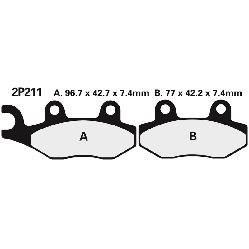 2P211NS brake pads