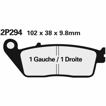 Rear brake pads 2P281ST