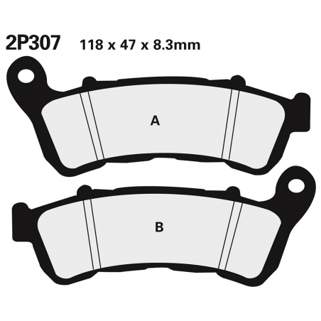 Front brake pads 2P307ST