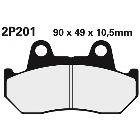 Rear brake pads 2P201NS
