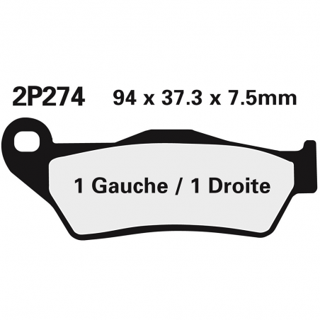 Front brake pads 2P274GS
