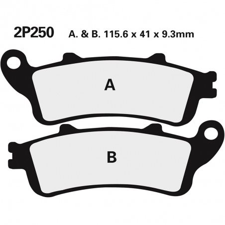 Front brake pads 2P250ST