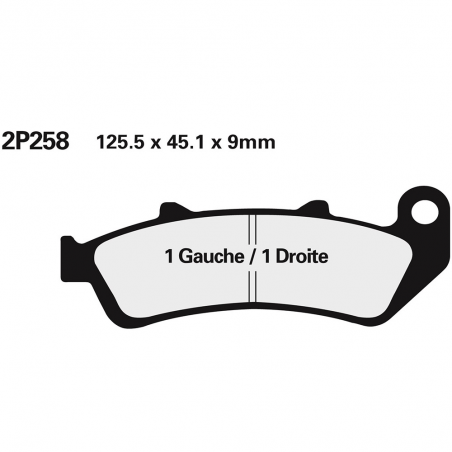 Front brake pads 2P258ST