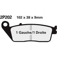 Front brake pads 2P202GS