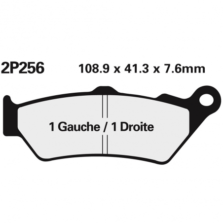 Front brake pads 2P256NS