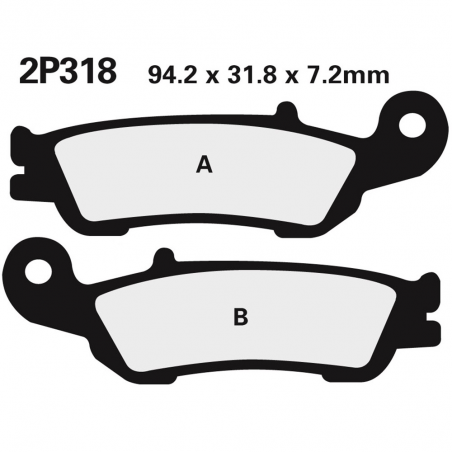 Front brake pads 2P318ST