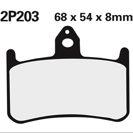 Front brake pads 2P203ST