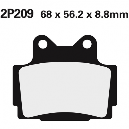 Rear brake pads 2P209NS