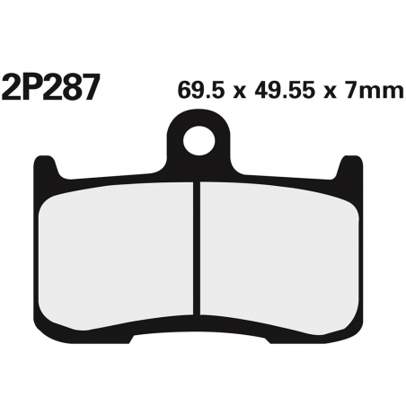Front brake pads 2P287ST