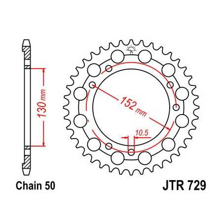 Ring, transmission, rear