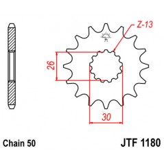Pinion, attack, transmission front