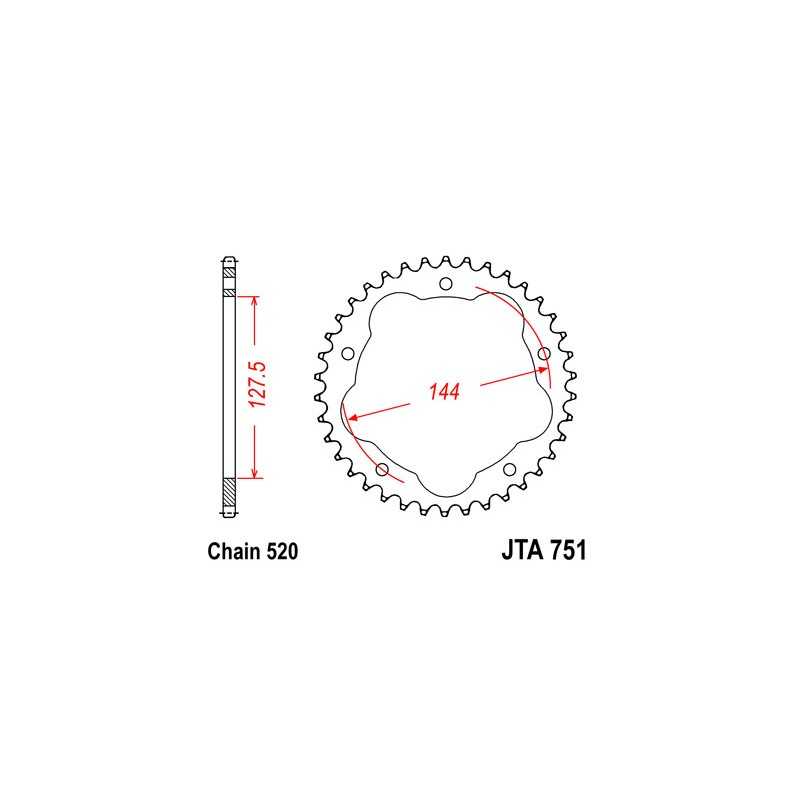 Ring, transmission, rear