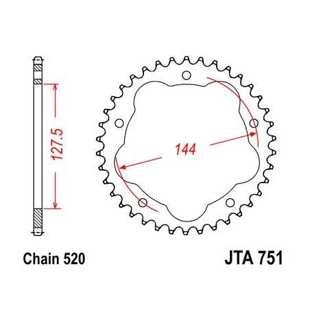 Ring, transmission, rear