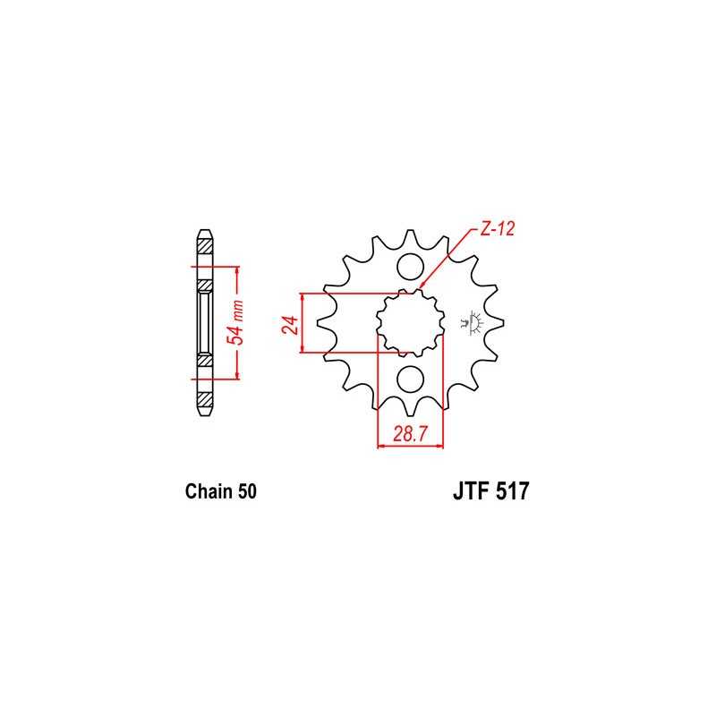 Pinion, attack, transmission front