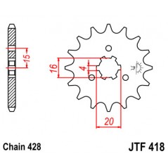 Pinion, attack, transmission front