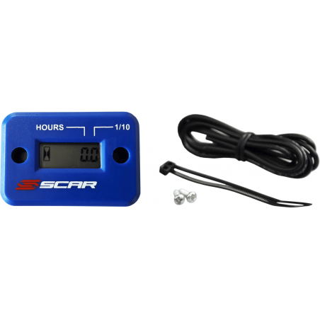 Hour meter wired with velcro