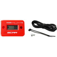 Hour meter wired with velcro