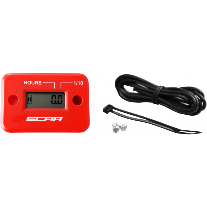 Hour meter wired with velcro