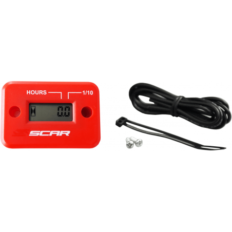 Hour meter wired with velcro