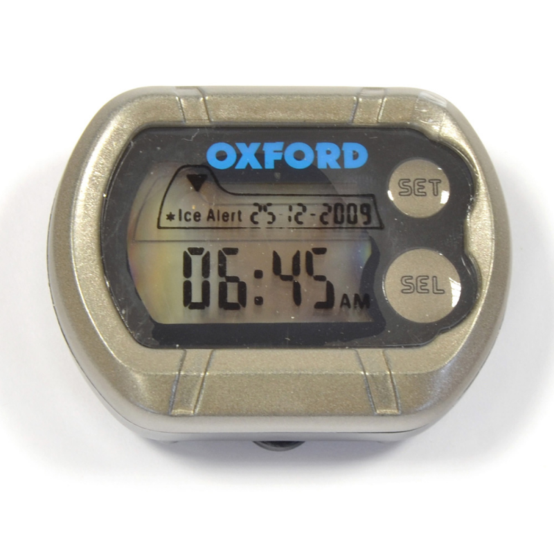 Micro clock with temperature indicator and risk of ice. OF219