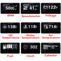 KOSO Marcador completo universal homologado D1-OLED Unlimit 10000rpm 61225