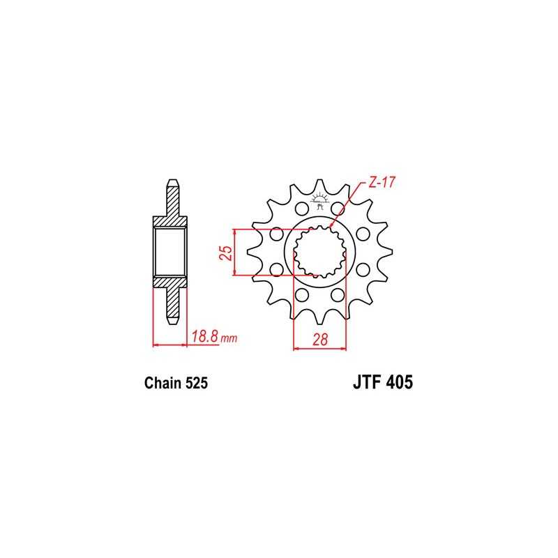 Pinion, attack, transmission front