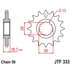 JT SPROCKETS Piñon ataque transmision delantero F333