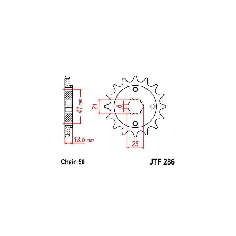 Pinion, attack, transmission front